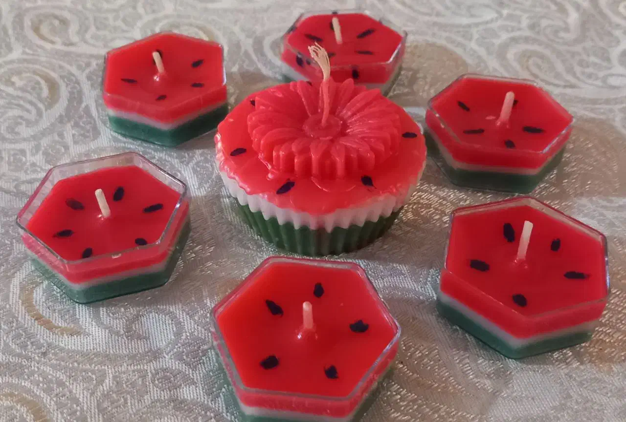 شمع یلدای وولنتایین بسیار زیبا|صنایع دستی و سایر لوازم تزئینی|گرگان, |دیوار