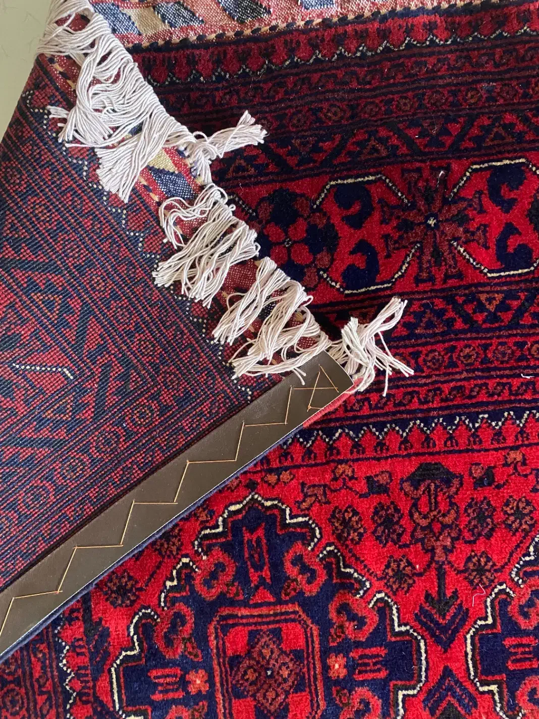 فرش دستبافت تمام کرک مرینوس چله نخ|فرش|تهران, قزل قلعه|دیوار