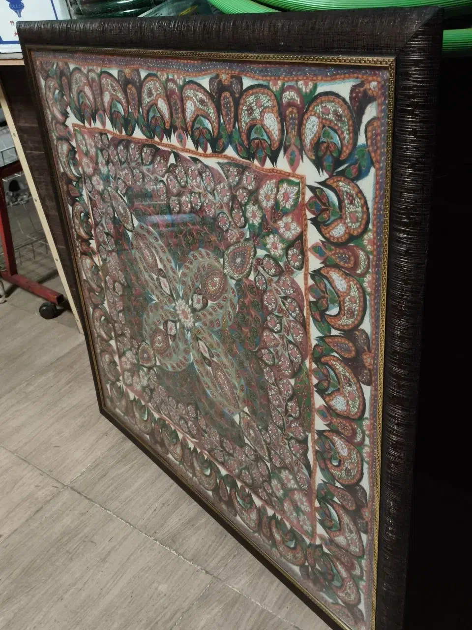 پته دست دوزی|گلیم، جاجیم، گبه|کرمان, |دیوار