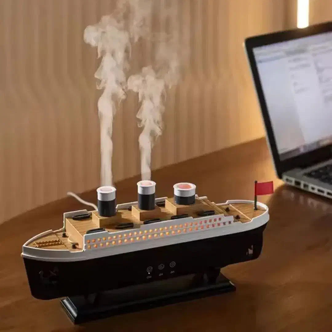 بخور سرد کشتی تایتانیک  بخار ۲ حالته + نور RGB|پنکه و تصفیه‌کنندهٔ هوا|شیراز, تپه تلویزیون|دیوار