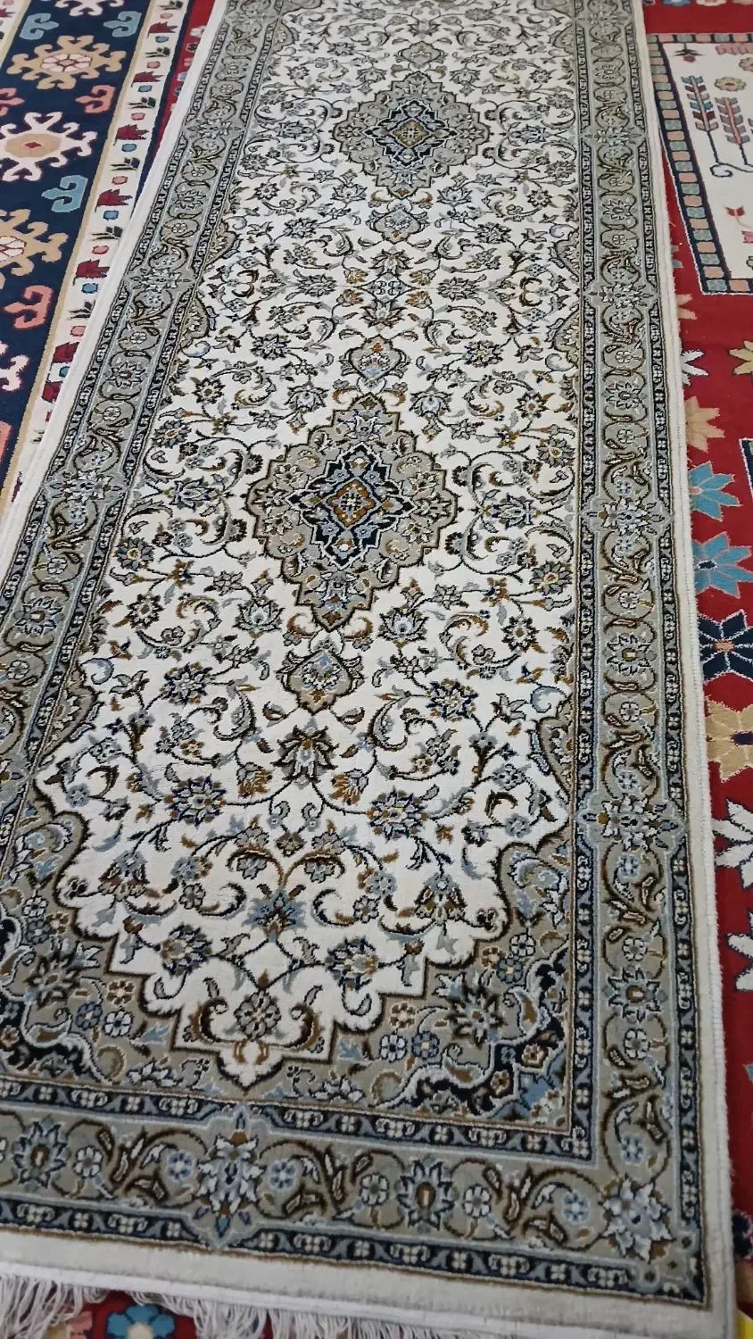 قالیچه کرم ۳ متری یک جفت|فرش|شوشتر, |دیوار