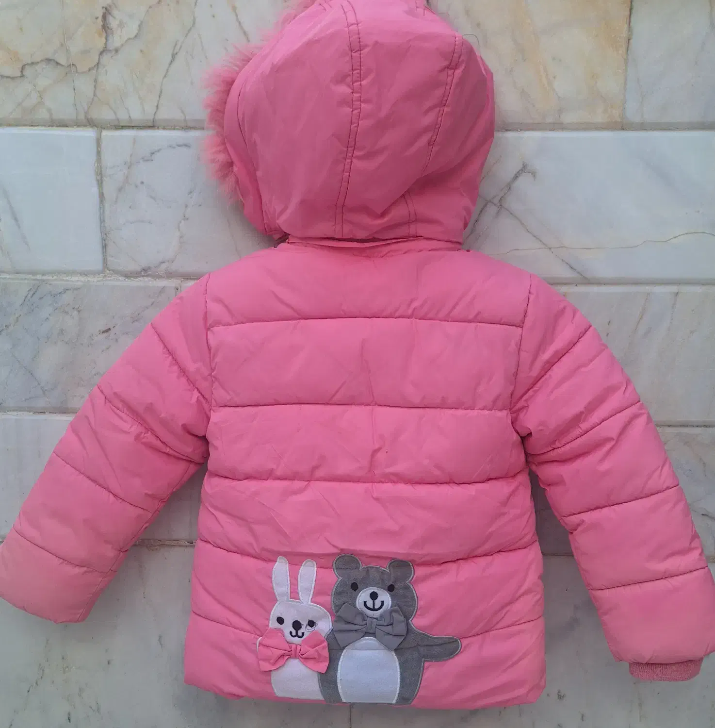 کاپشن دخترانه کلاهدار|کفش و لباس بچه|قم, وادی السلام|دیوار