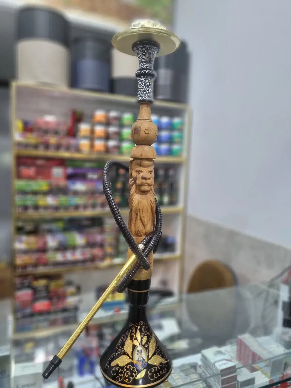 قلیان چوبی رخ شیر|کلکسیون و سرگرمی|الوند, |دیوار