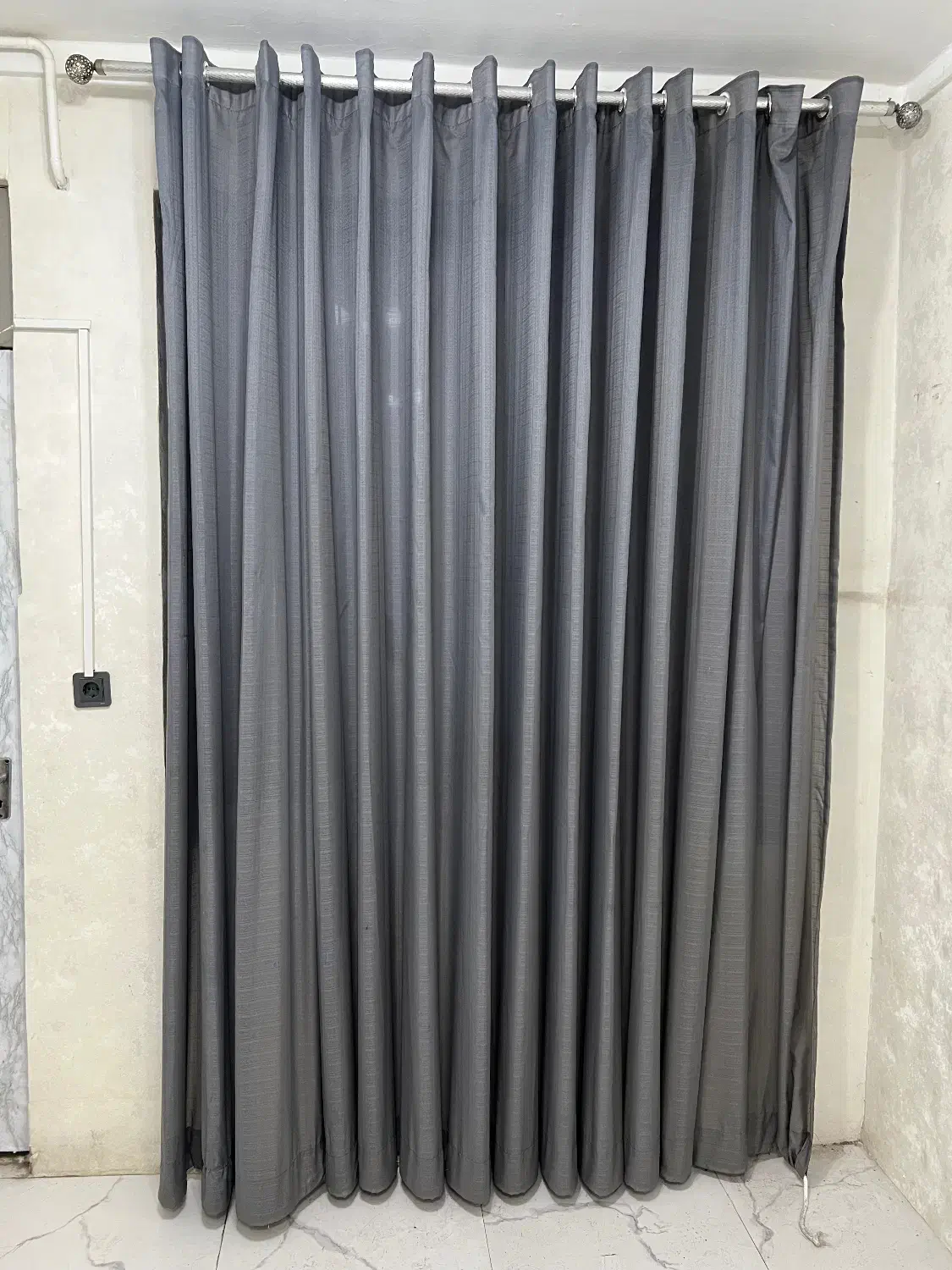 ۵عدد پرده دوخته شده آماده با میل پرده ها (ارزان)|پرده، رانر، رومیزی|فومن, |دیوار