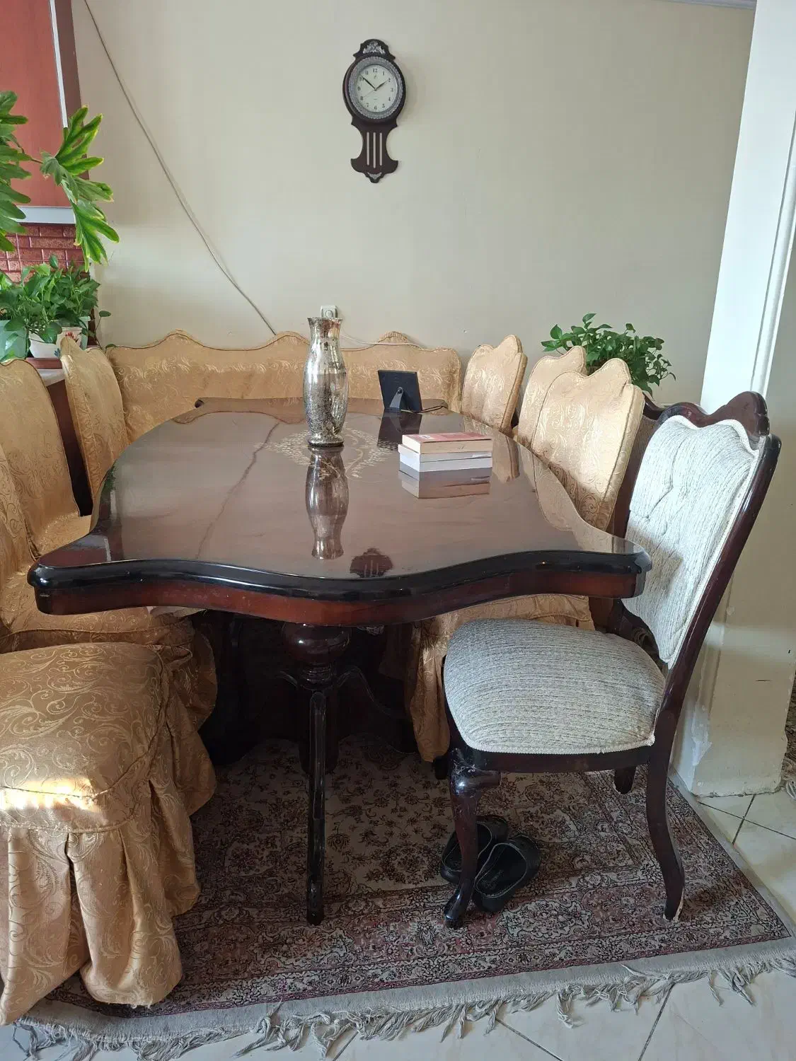 مبل استیل ۷ نفره با میز نهار خوری ۸ نفره|مبلمان خانگی و میز عسلی|تهران, علم و صنعت|دیوار