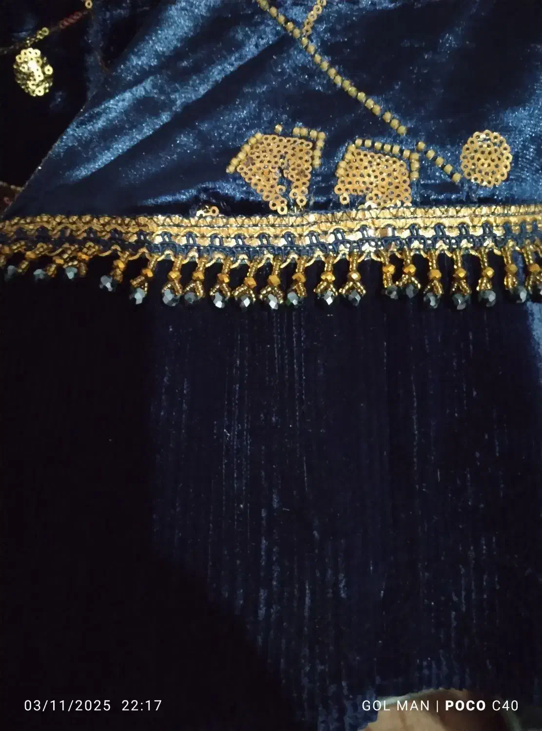 لباس محلی شیک رنگ سورمه ای|لباس|دهدشت, |دیوار