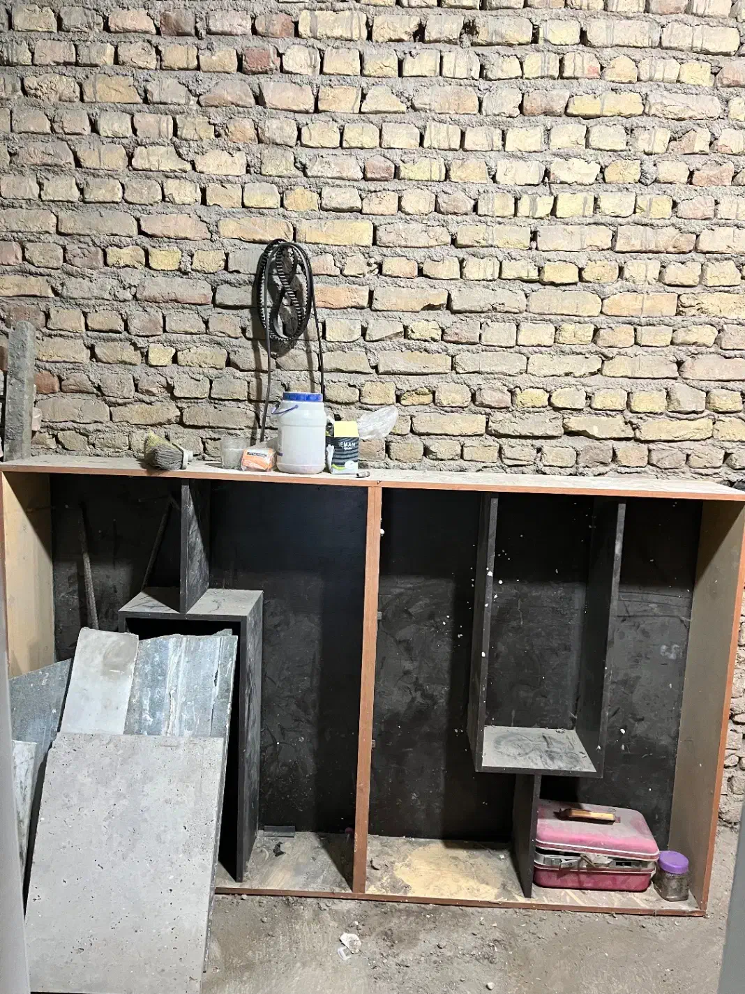 بوفه یا کتابخونه دیواری|کتابخانه، شلف، قفسه‌های دیواری|گرگان, |دیوار