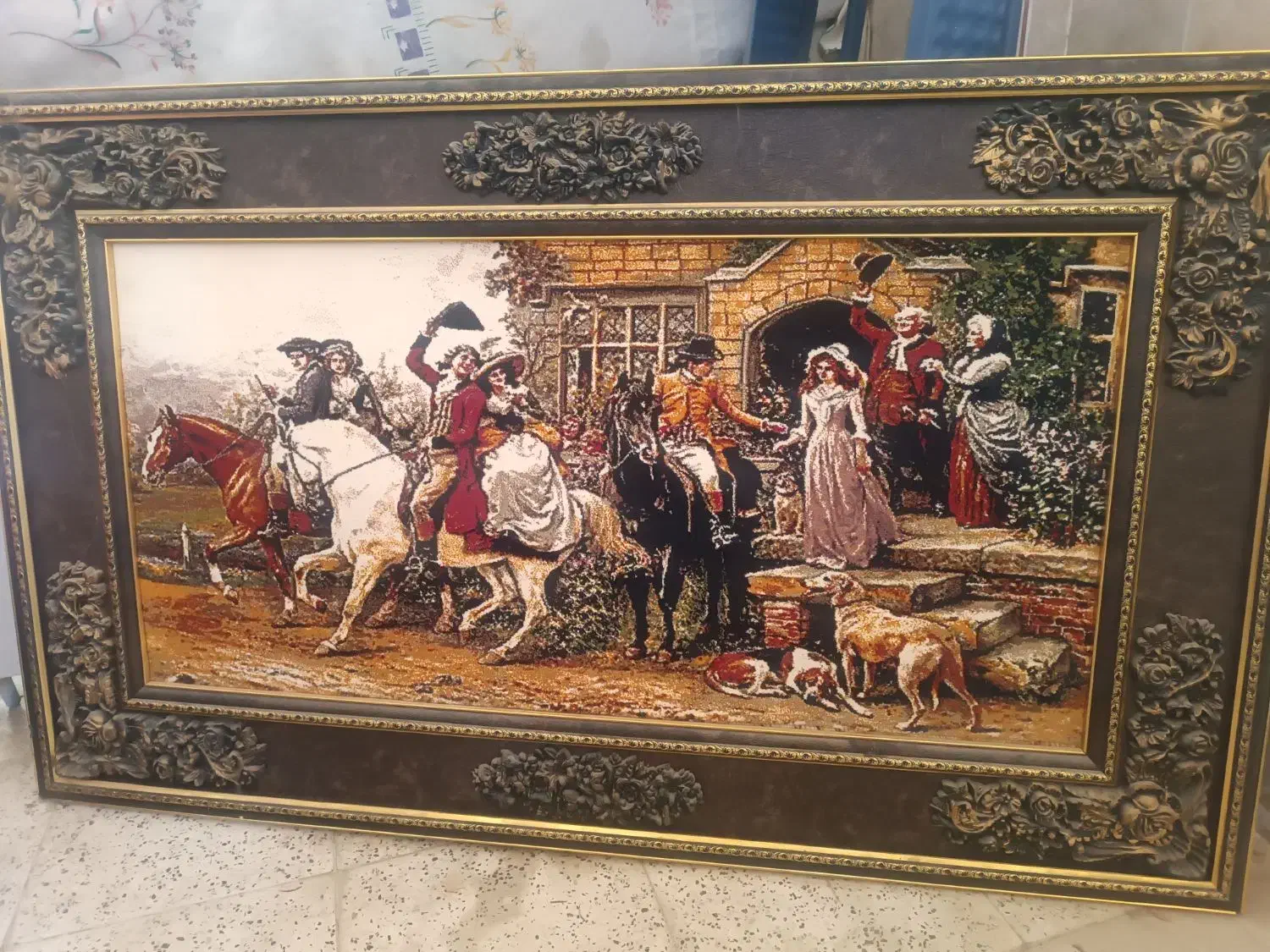 تابلو فرش سالم|تابلو فرش|سبزوار, طبرسی (جعفرآباد)|دیوار