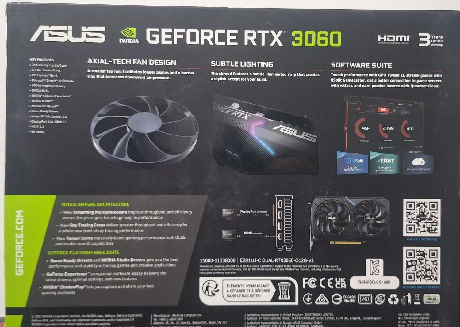 کارت گرافیک آکبند Rtx 3060 12g dual|قطعات و لوازم جانبی رایانه|قم, پردیسان|دیوار