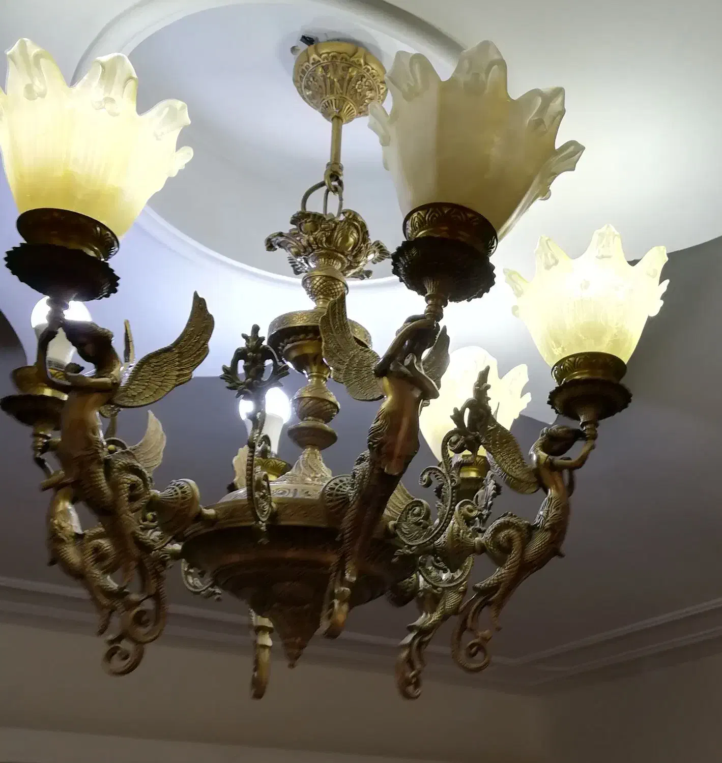 لوستر برنز|لوستر و چراغ آویز|قدس, شهرک دانش|دیوار