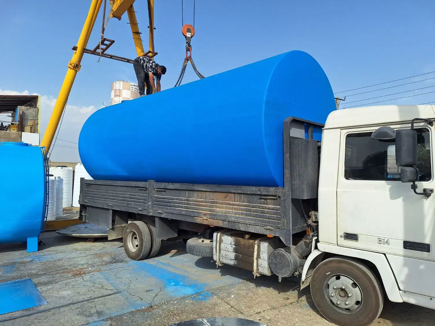 مخزن ۳۰ هزار لیتری گالوانیزه آب|مصالح و تجهیزات ساختمان|تهران, وردآورد|دیوار