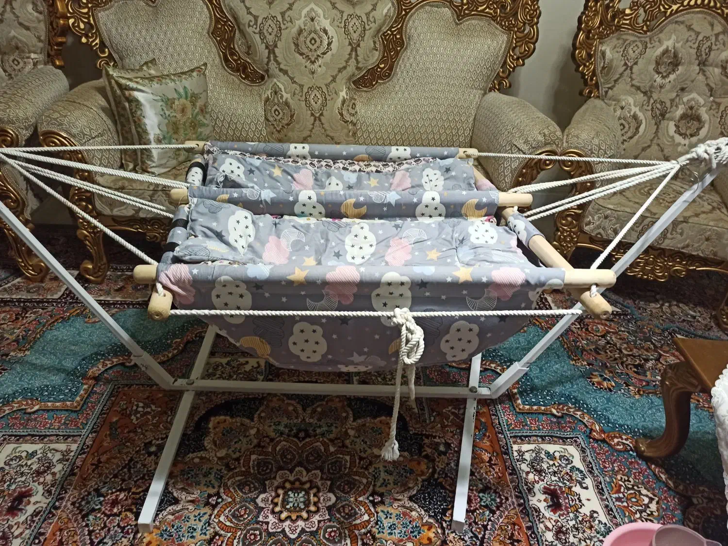 ننوی دو قلویی سنتی|اسباب و اثاث بچه|نکا, |دیوار