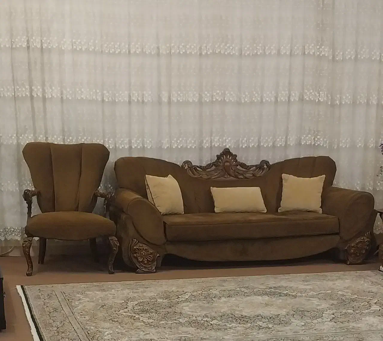 مبل ۷ نفره|مبلمان خانگی و میز عسلی|ری, دولت‌آباد|دیوار