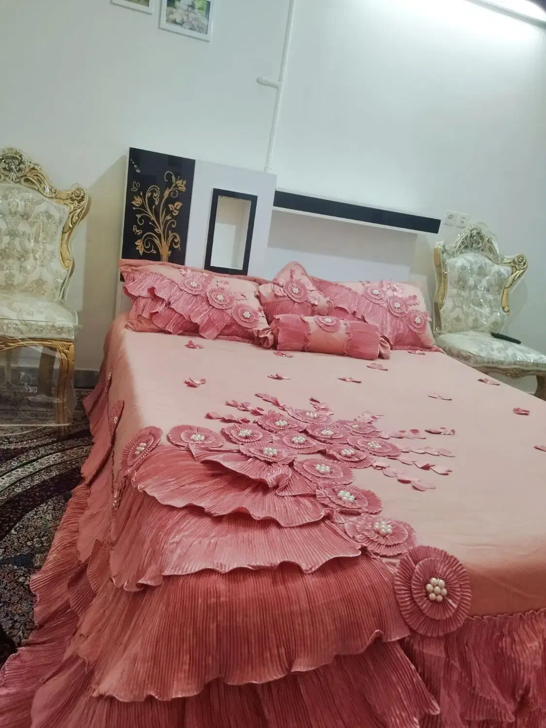 تخت دونفره نو|تخت و سرویس خواب|مشهد, رسالت|دیوار