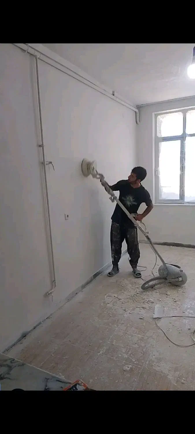 نقاشی ساختمان حرفه ای نقاش کناف بادستگاه ایرلس|خدمات پیشه و مهارت|کرمانشاه, |دیوار