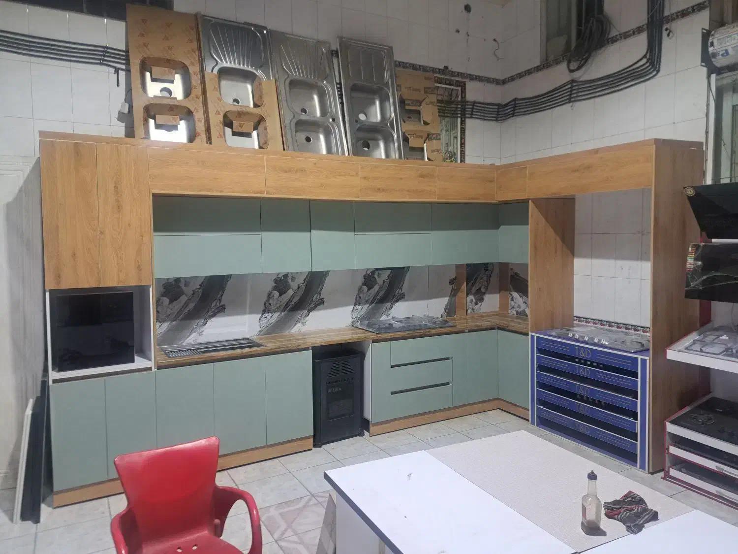 تولیدی کابینت پیش ساخته در شهر شیراز کد ۲۰|مصالح و تجهیزات ساختمان|شیراز, کوشک میدان|دیوار