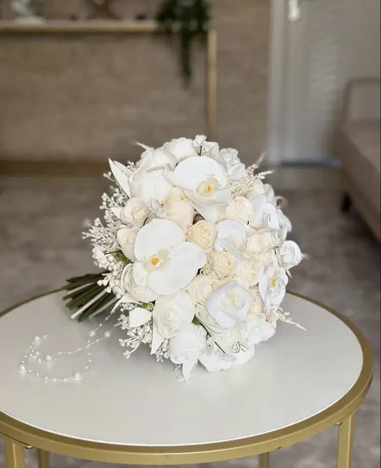 دسته گل عروس گل مصنوعی|گل مصنوعی|اصفهان, نقش جهان|دیوار