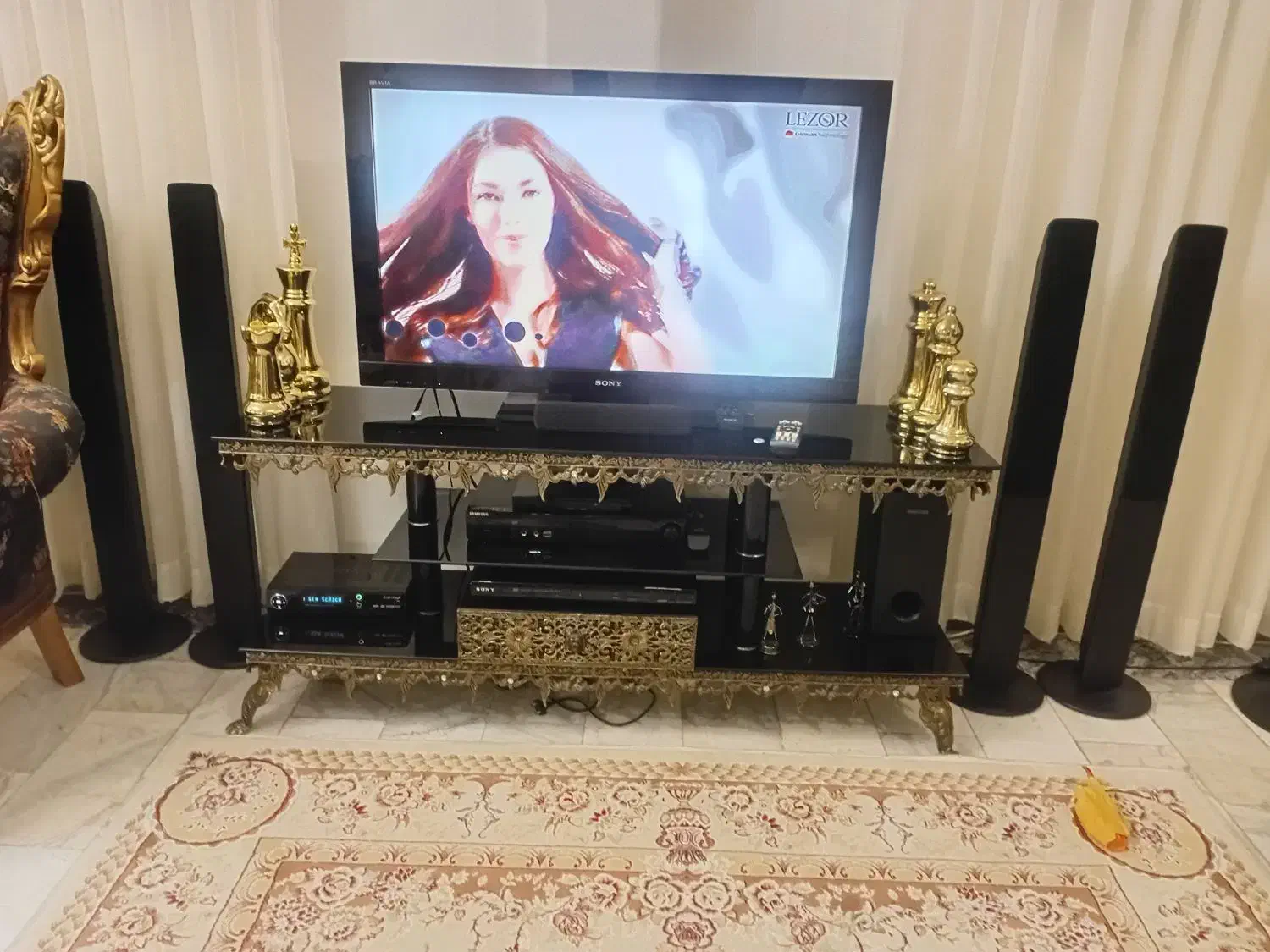 اال سی دی سینما خانواده میز تلویزیون وباندها|تلویزیون و پروژکتور|ساری, |دیوار