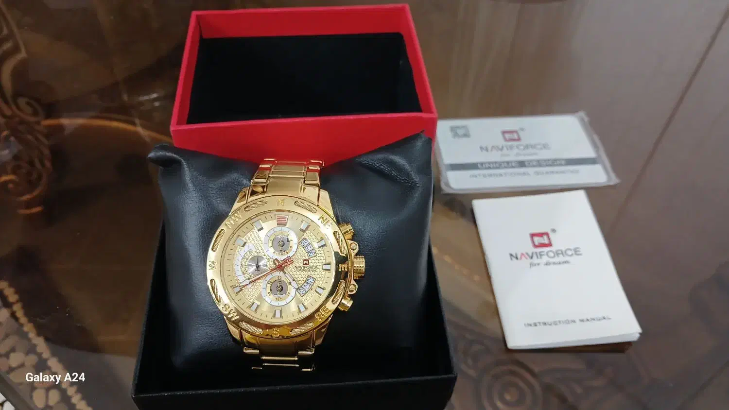 ساعت مچی مردانه طلائی نیوی فورس مدل nf9165|ساعت|امیدیه, |دیوار