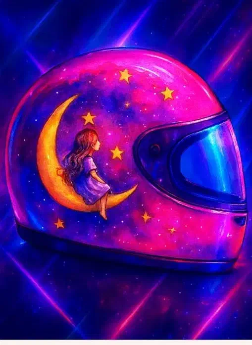 نقاشی روی کلاه کاسکت بانوان|خدمات پیشه و مهارت|تهران, ارامنه|دیوار