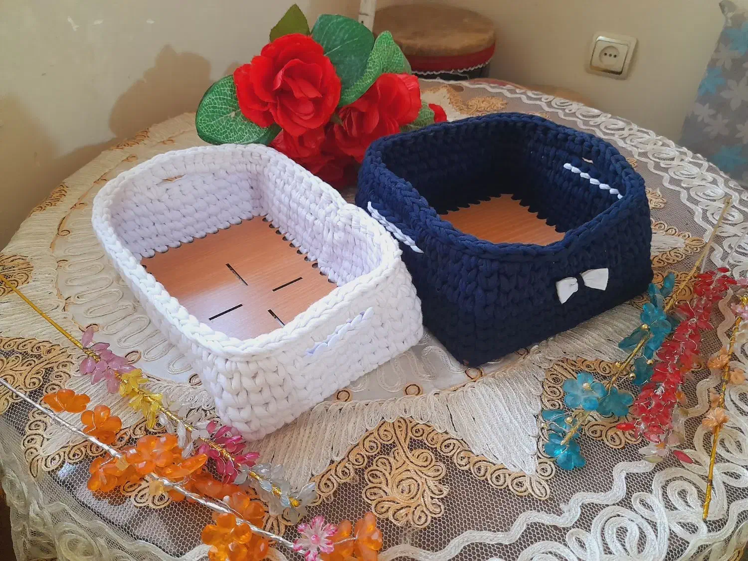 حراج سبد تریکو دو رنگ دونه ۱۰۰|حراج|بهبهان, |دیوار