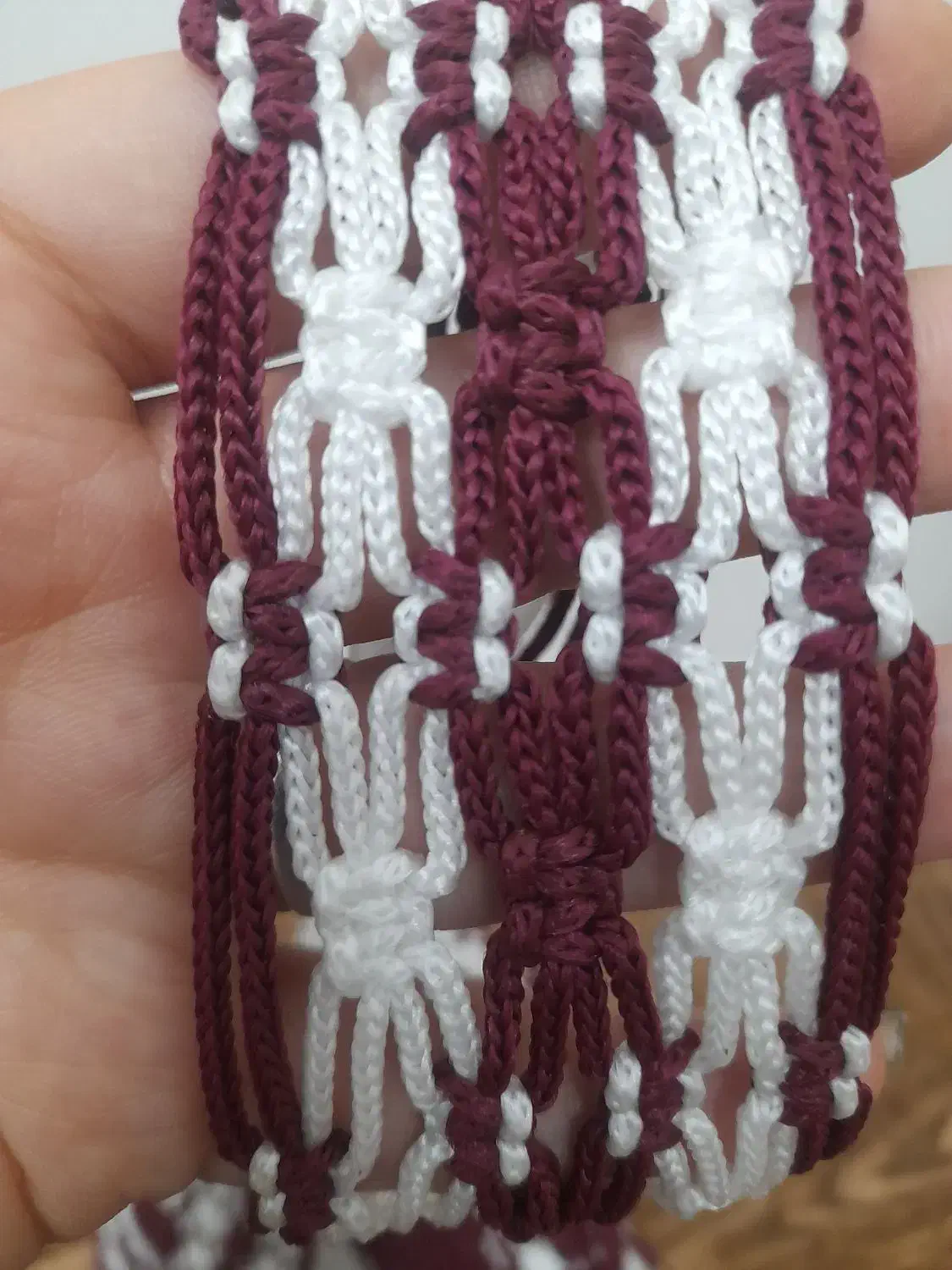 کیف مکرومه دستباف|کیف، کفش، کمربند|گلبهار, شهر جدید گلبهار|دیوار