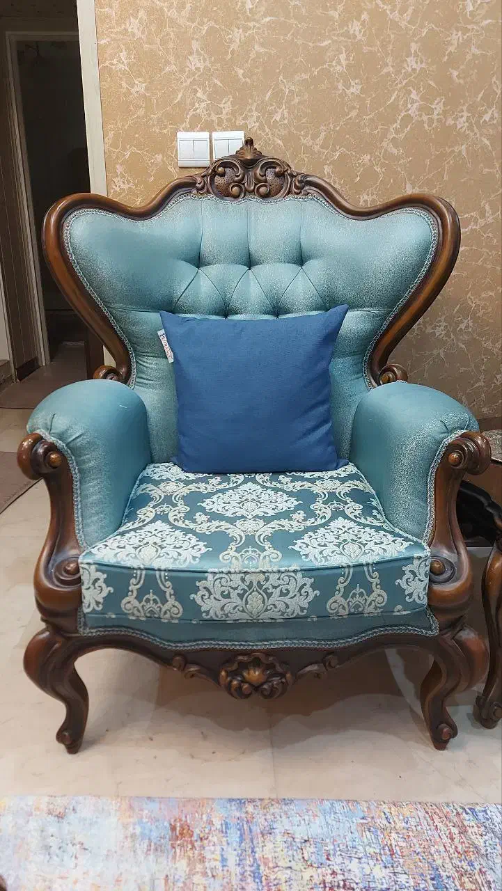 مبل استیل ۸ نفره + میز ناهارخوری ۸ نفره|مبلمان خانگی و میز عسلی|تهران, قلهک|دیوار