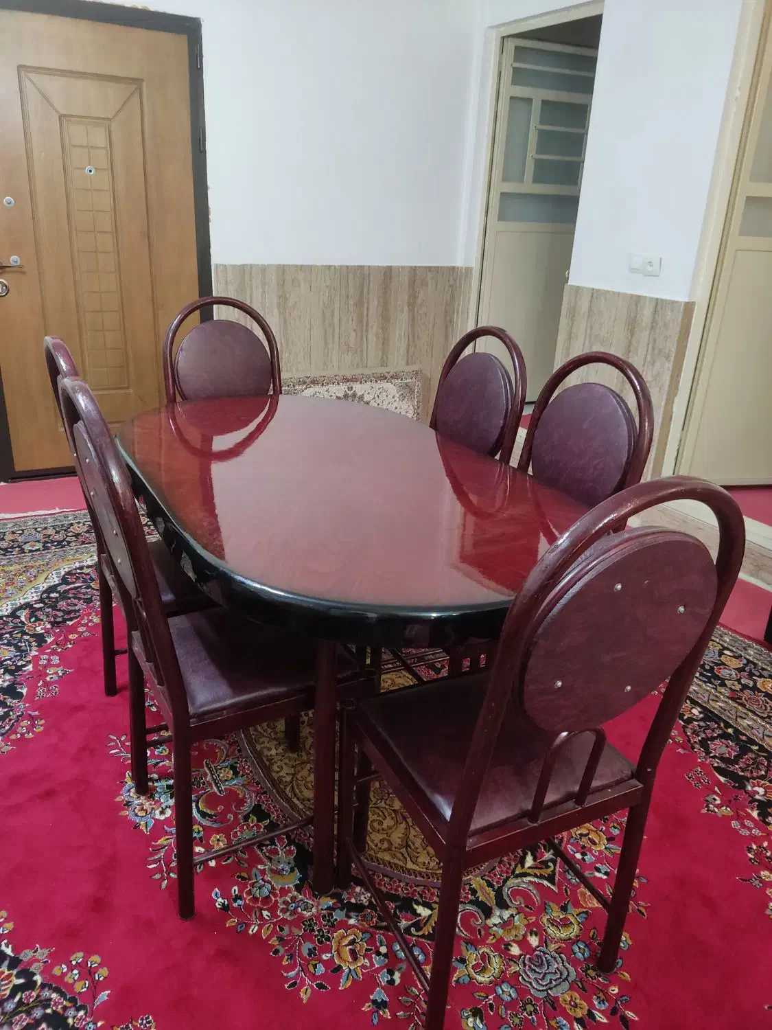 میز غذاخوری ۶ نفره|میز و صندلی غذاخوری|خرم‌آباد, |دیوار