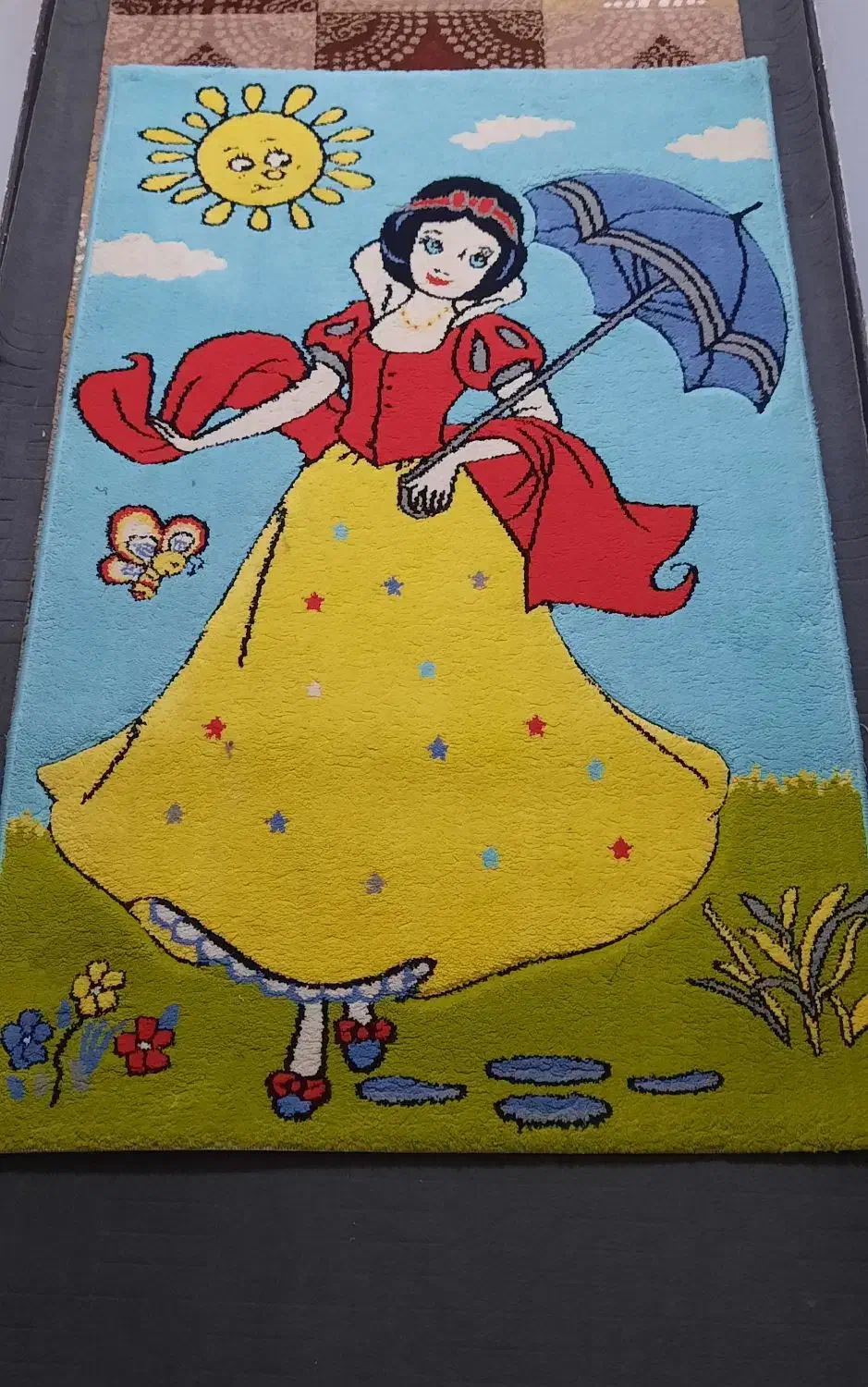 گلیم فرش دخترانه|گلیم، جاجیم، گبه|اشتهارد, |دیوار