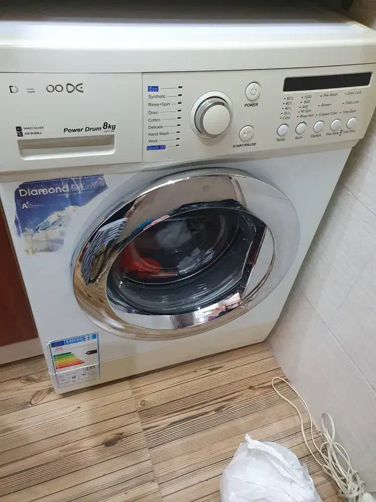 ماشین لباسشویی ۸کیلویی دوو کاملاسالم|ماشین لباسشویی و خشک‌کن لباس|فومن, |دیوار
