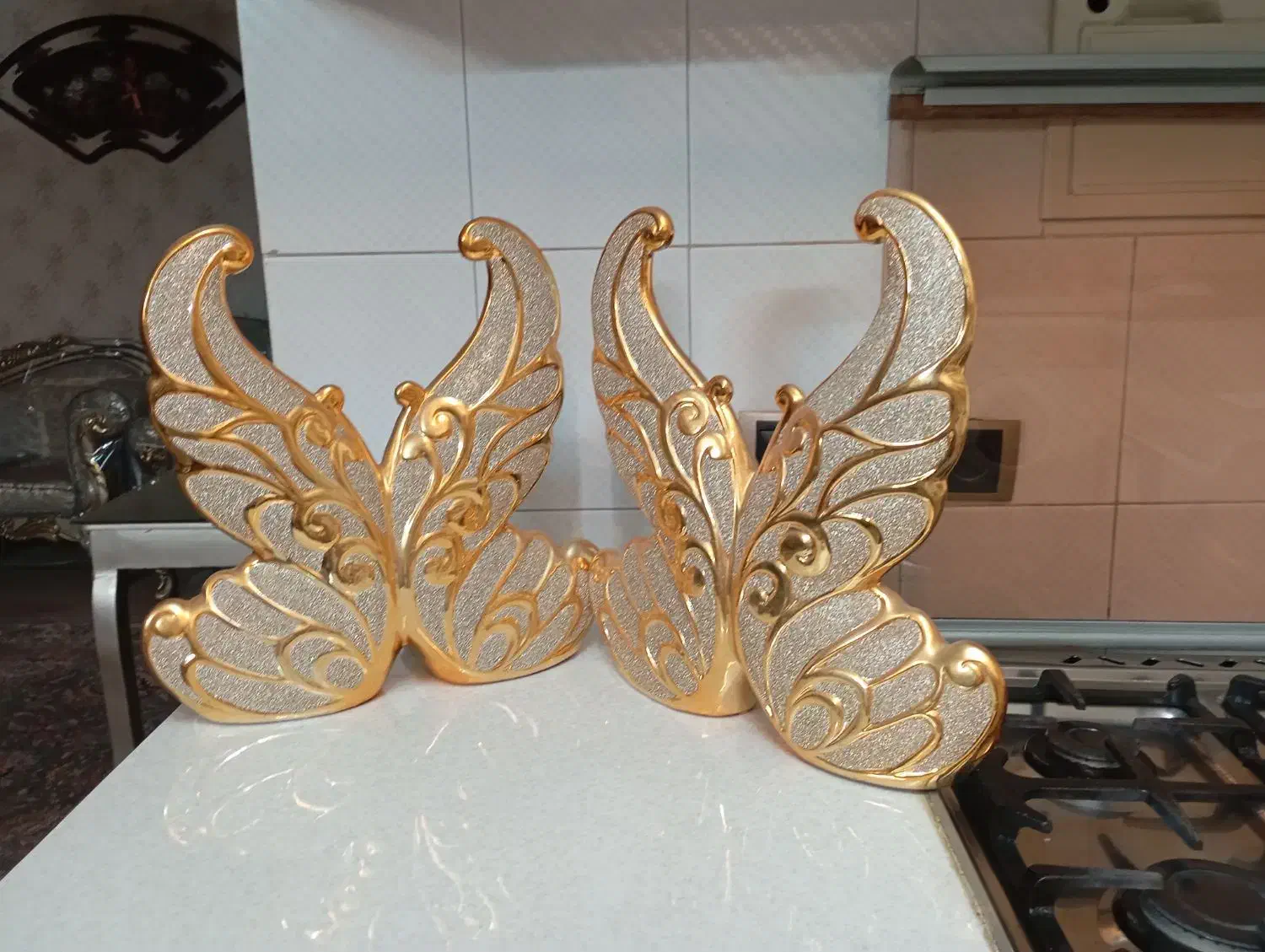 مدل پروانه طلایی|مجسمه، تندیس، ماکت|باقرشهر, |دیوار