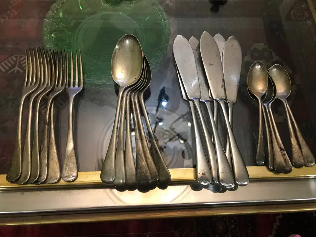 قاشق چنگال نوربلین سیلورپلیت انگلیسی مارکدارقدیمی|کلکسیون اشیاء عتیقه|تهران, سهروردی|دیوار