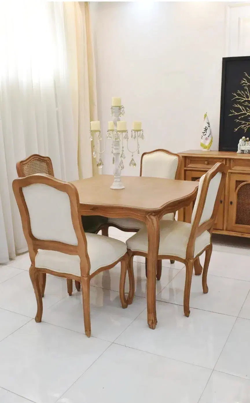 ست ناهارخوری فرانسوی راش در رنگبندی انتخابی|میز و صندلی غذاخوری|مشهد, شایه|دیوار