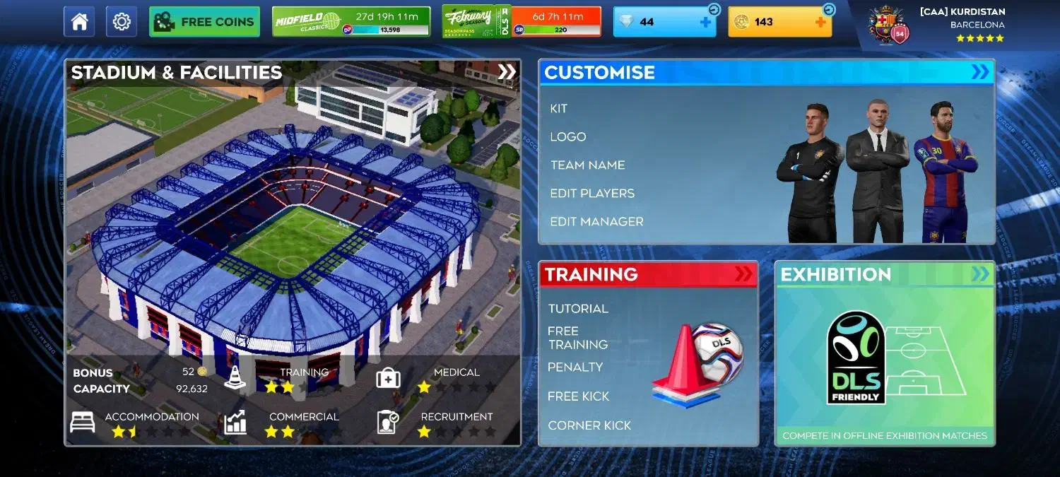 اکانت دریم لیگ 2026|کنسول، بازی ویدئویی و آنلاین|سقز, |دیوار