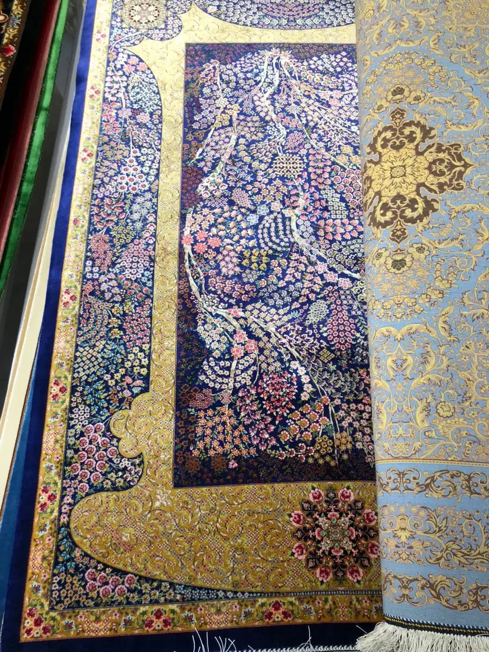 فرش ابریشم|فرش|تبریز, |دیوار