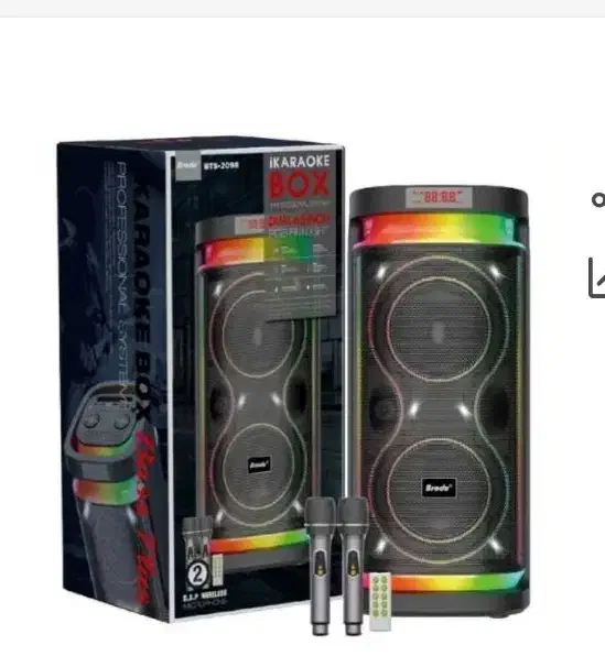 اسپیکربورودو حرفه ای باند پارتی باکس دیجی میکروفون|سیستم صوتی خانگی|قم, محمد آباد|دیوار