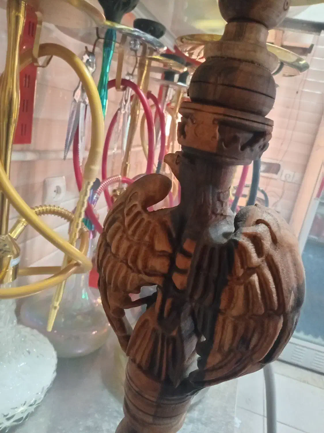 قلیان چوبی خاص|کلکسیون و سرگرمی|خوی, |دیوار