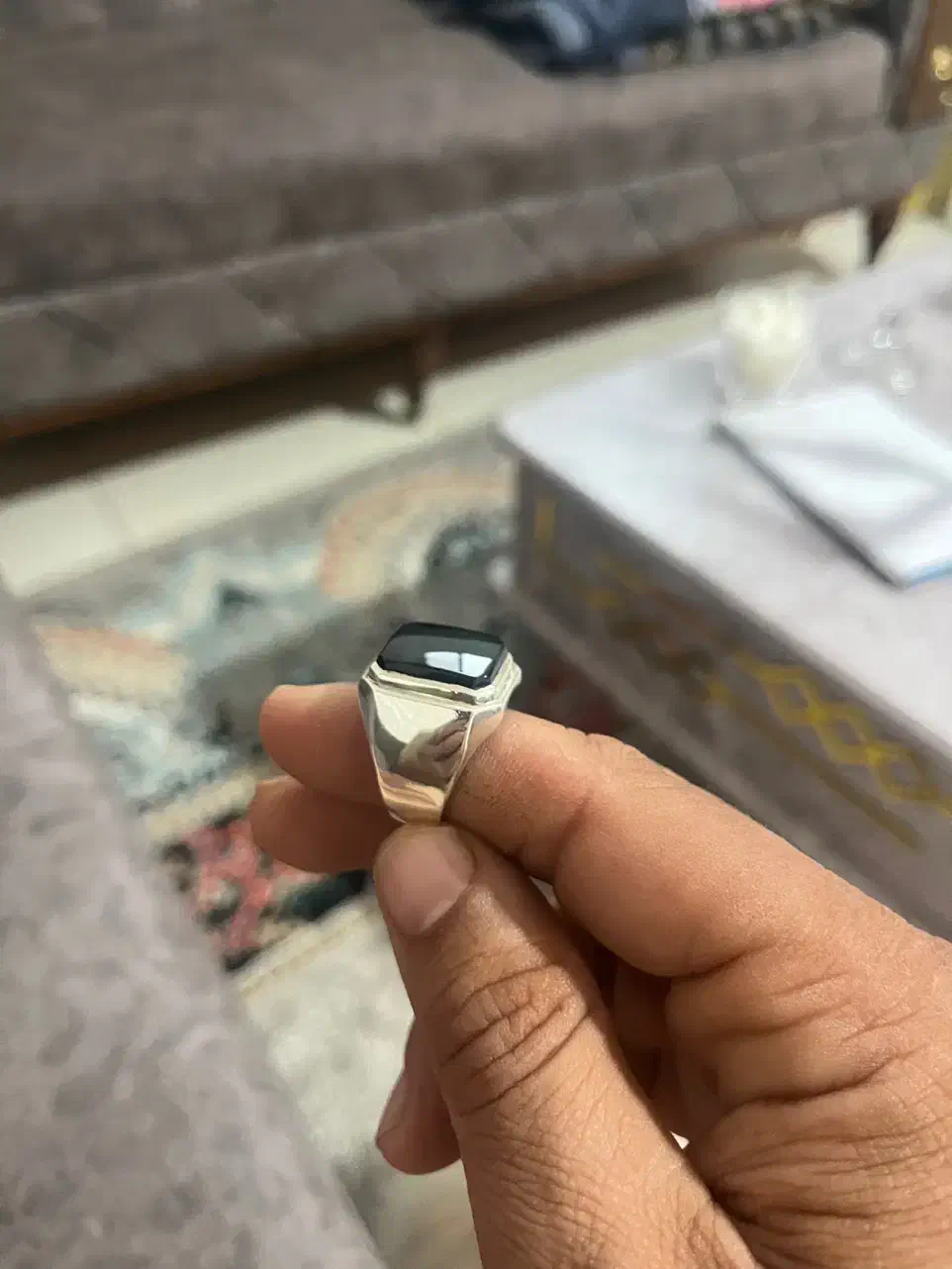 انگشتر نقره مردانه|جواهرات|شیراز, باهنر|دیوار