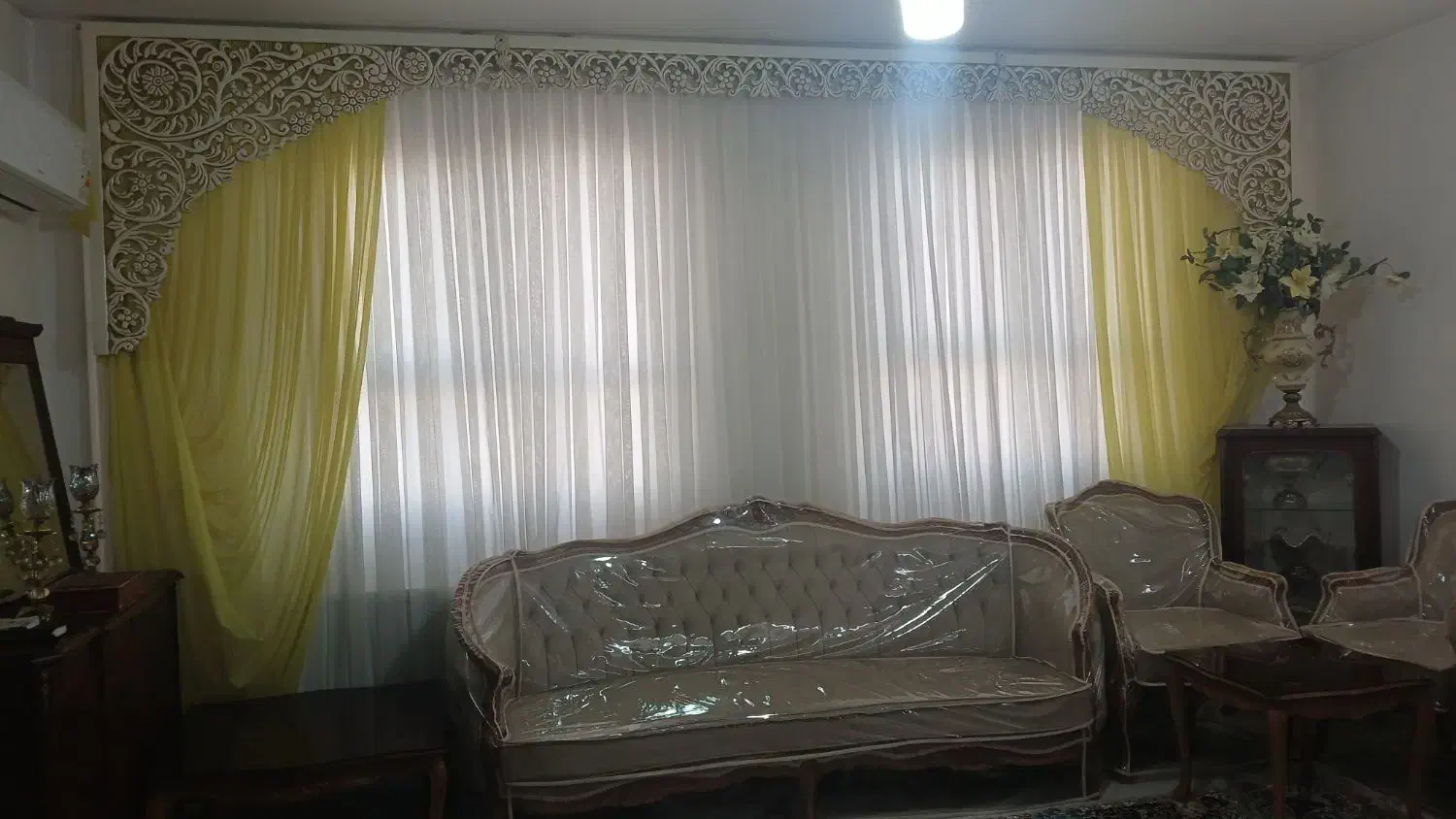 پرده سالن|پرده، رانر، رومیزی|قم, شاه سید علی|دیوار