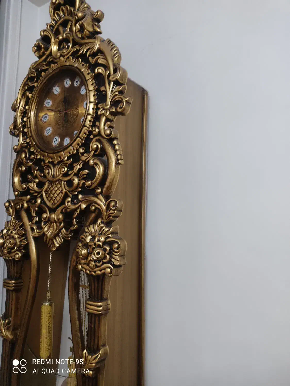 ساعت چوبی ورق طلا|ساعت دیواری و تزئینی|تهران, شهرک چیتگر|دیوار