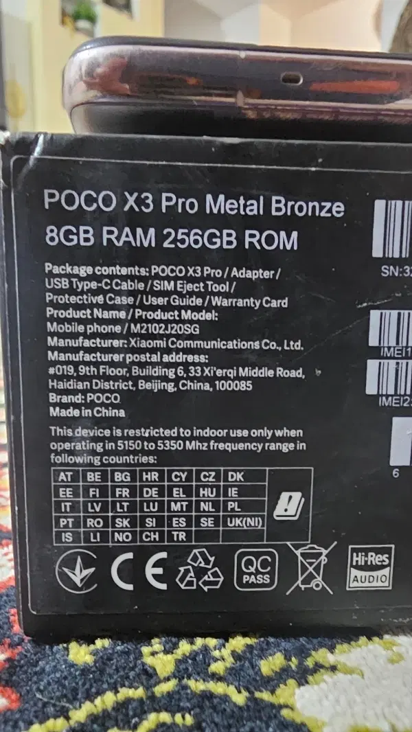 POCO X3 PRO 256 RAM 8|موبایل|سراوان, |دیوار