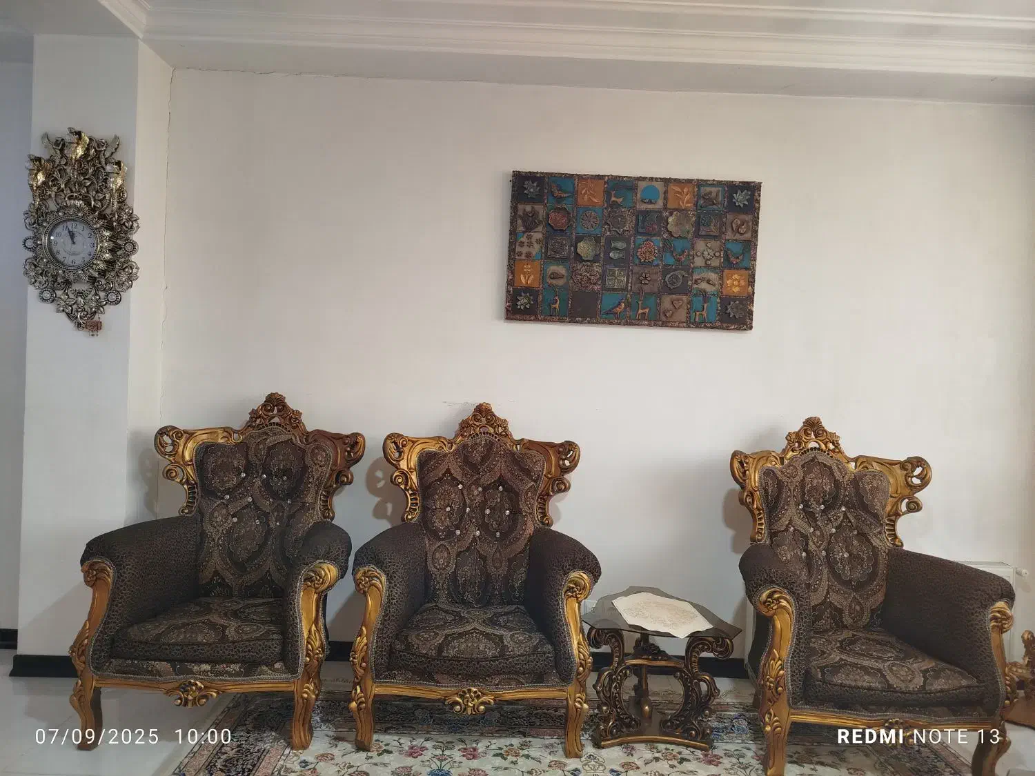 مبل سلطنتی 9 نفره|مبلمان خانگی و میز عسلی|کرمانشاه, |دیوار