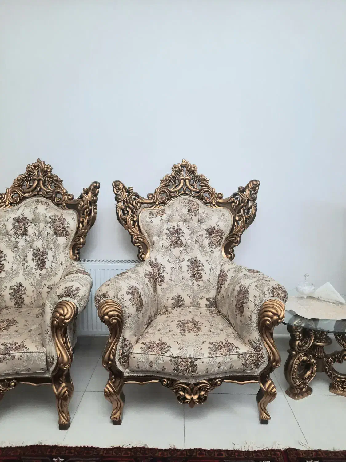 مبلمان ۹ نفره کاملا چوبی|مبلمان خانگی و میز عسلی|اهر, |دیوار