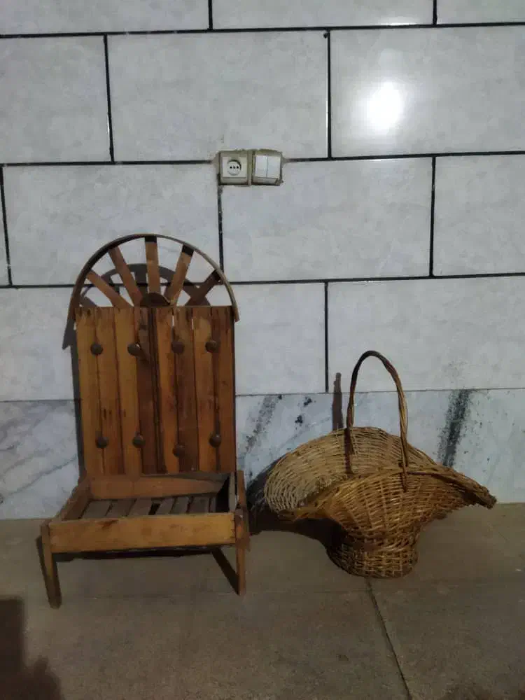 سبد حصیری برای چیدمان میوه شب یلدا|ظروف سرو و پذیرایی|شاهینشهر, نبوت|دیوار