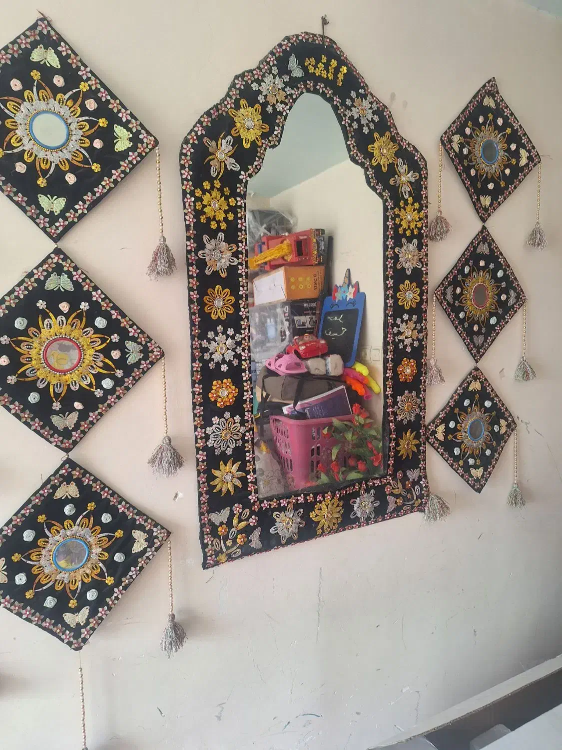 ایینه قدی  کار دست|آینه|زاهدان, |دیوار