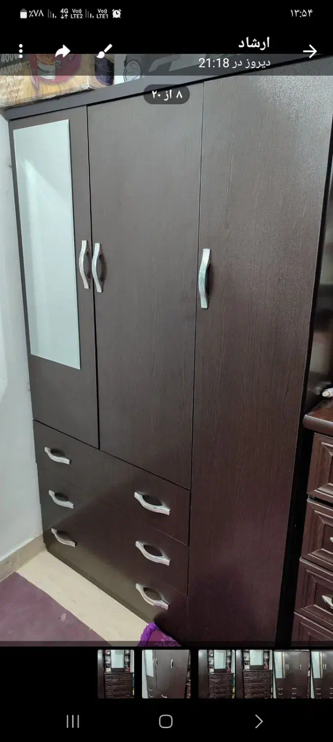 کمد دیواری جای لباس وسایل آرایشی|جاکفشی، کمد، دراور|قدس, شهر‌قدس|دیوار