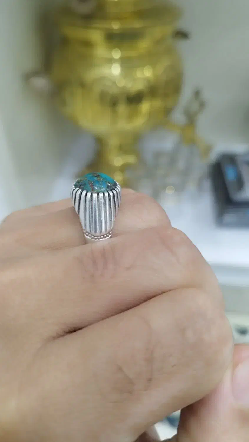 انگشتر دست ساز نقره فیروزه|جواهرات|میاندوآب, |دیوار