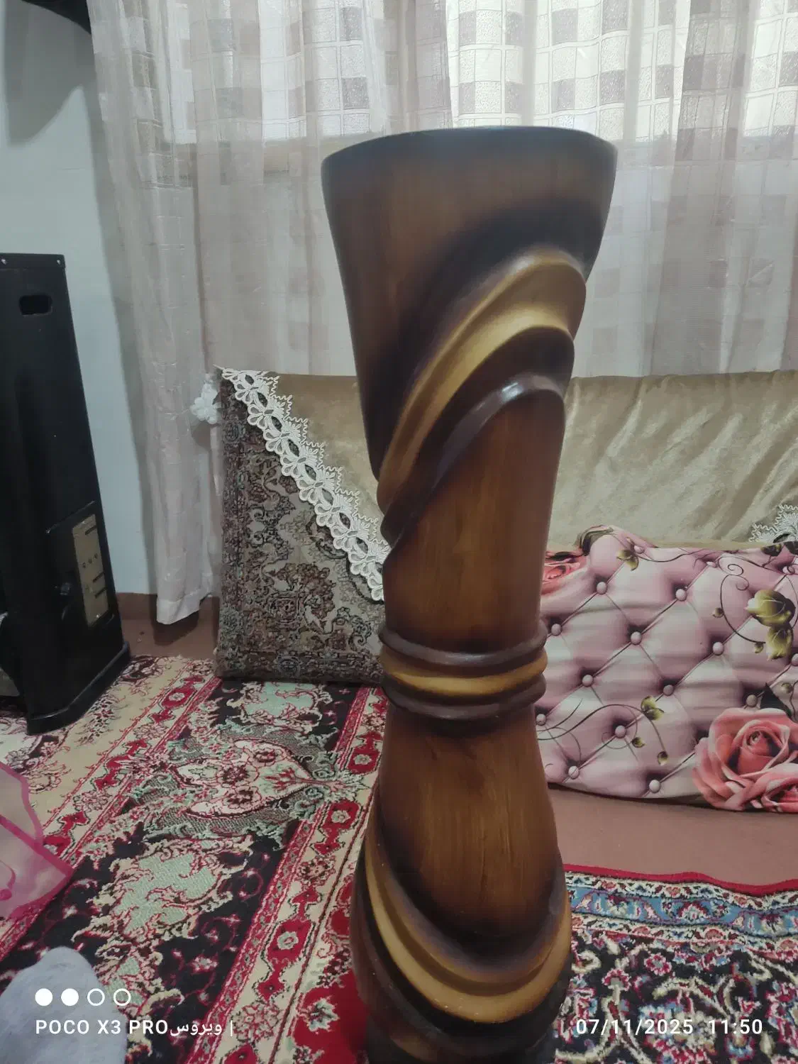 گلدون  سفالی|گل و گیاه طبیعی|مشهد, رده|دیوار