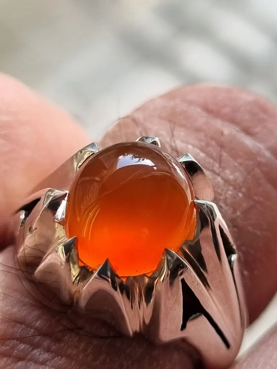 انگشتر عقیق یمنی طبیعی|جواهرات|تهران, سلسبیل شمالی|دیوار