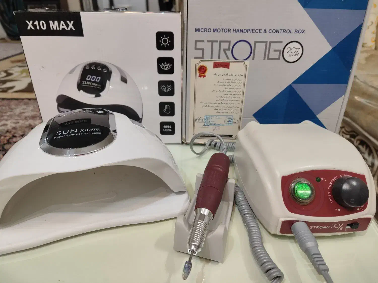 وسایل کاشت ناخن در حد نو|آرایشگاه و سالنهای زیبایی|ورامین, ریحان آباد|دیوار